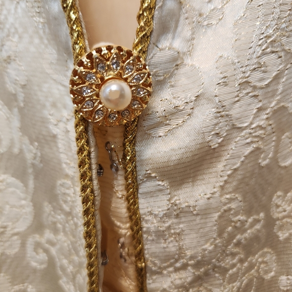 Vintage Jacket, Brocade Fabric, lined, handmade - Picture 3 of 8